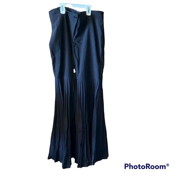 Nelli by Jaraicie Pants L Flare Pleated Flat Front Streetwear Unique Goth Witchy - Picture 9 of 10